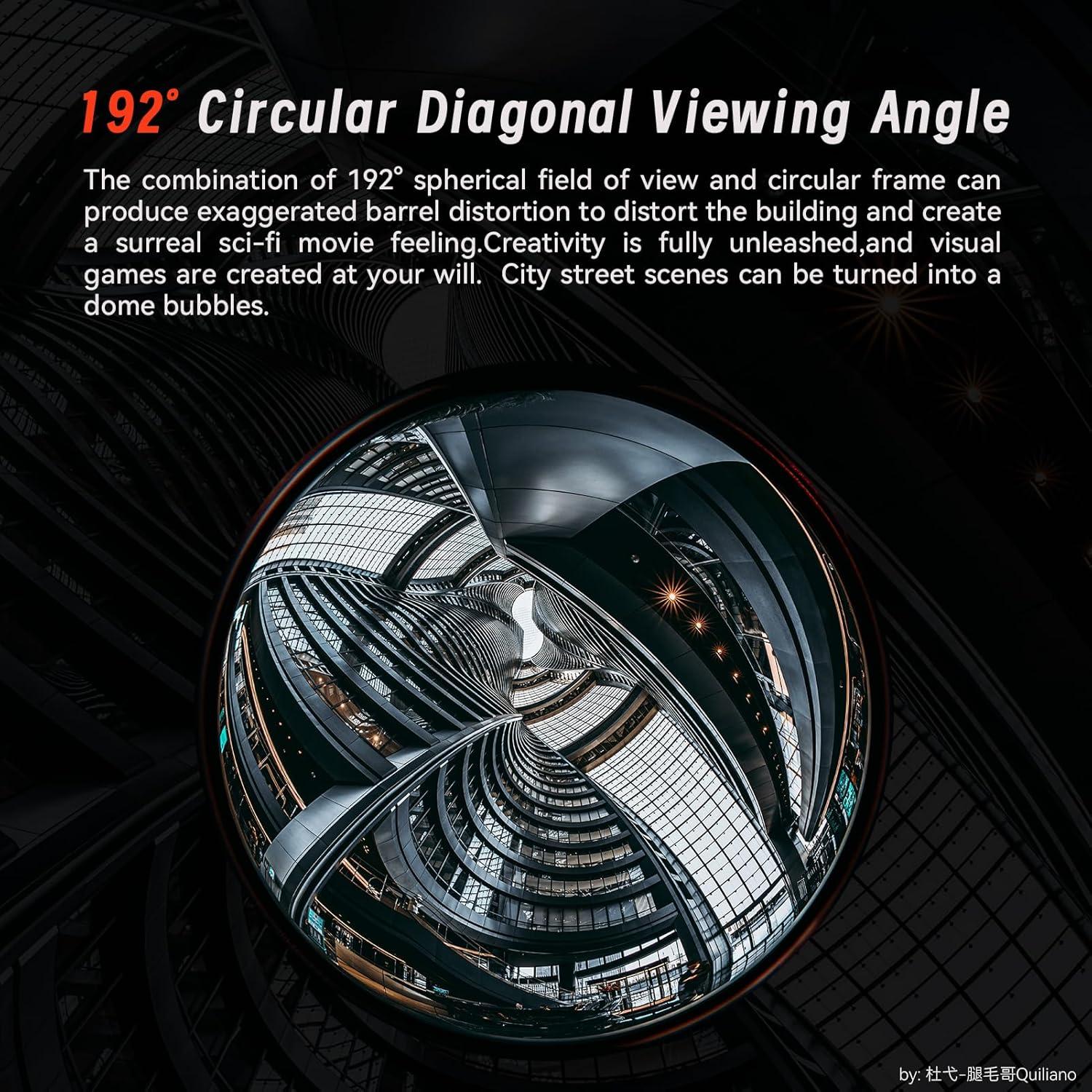 Lente Fisheye ASTRHORI 6.5mm F2.0 para Nikon Z - 192°