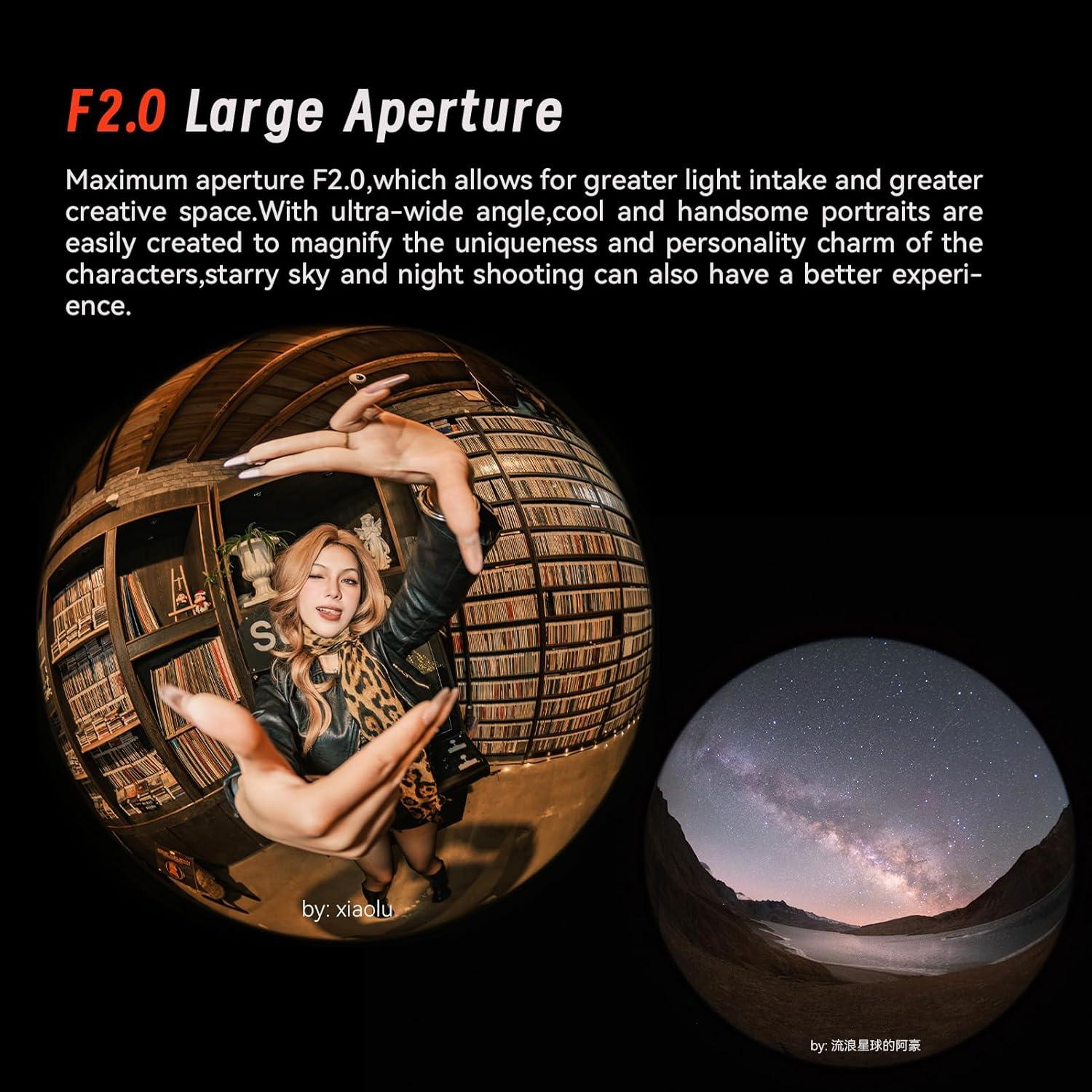 Lente Fisheye ASTRHORI 6.5mm F2.0 para Nikon Z - 192°