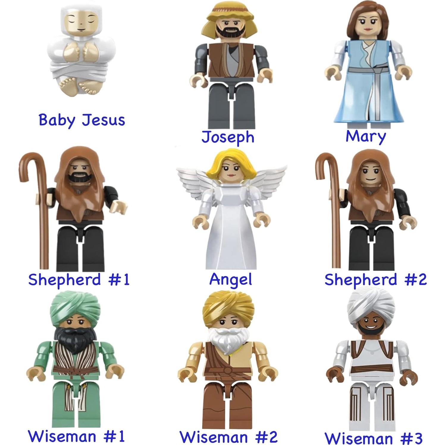 Juego de Nacimiento Tradicional Nativity Bricks 315 Piezas