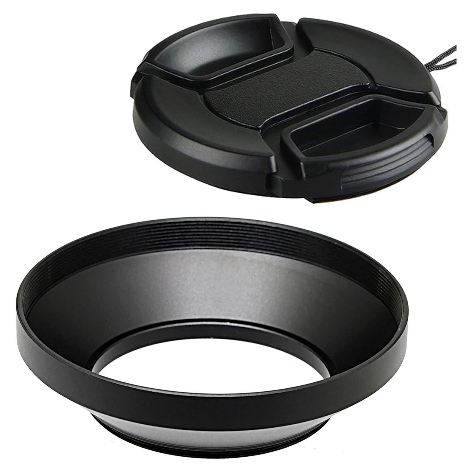 Capucha de lente de metal 37mm para Canon, Nikon, Sony