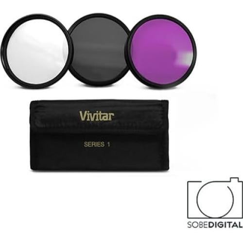 Kit de Lentes 55mm para Cámaras DSLR Nikon - Gran Angular, Telephoto 2.2X, Macro y Filtros HD