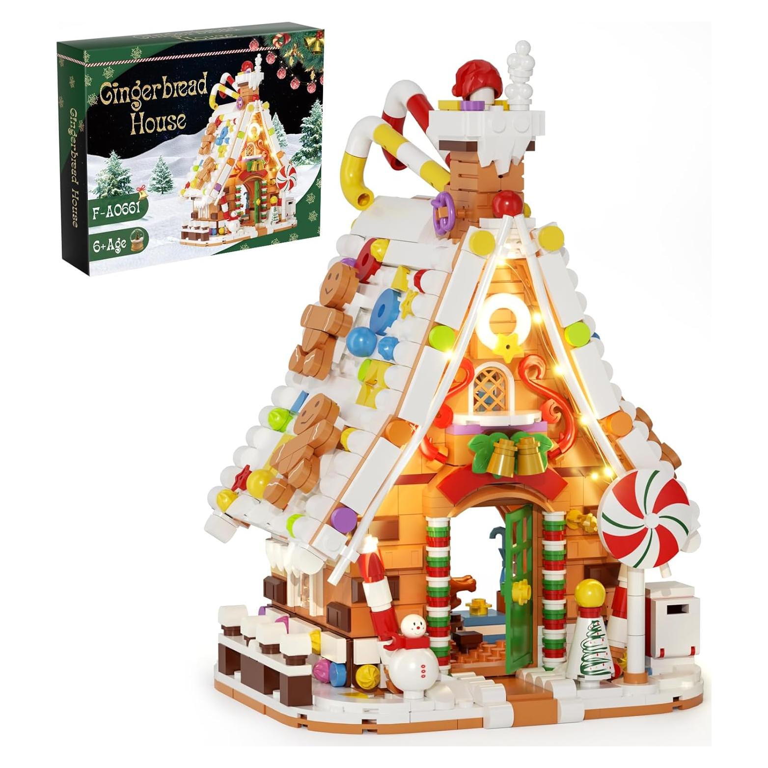 Juego de Construcción Casa de Jengibre Iluminada itshWOee