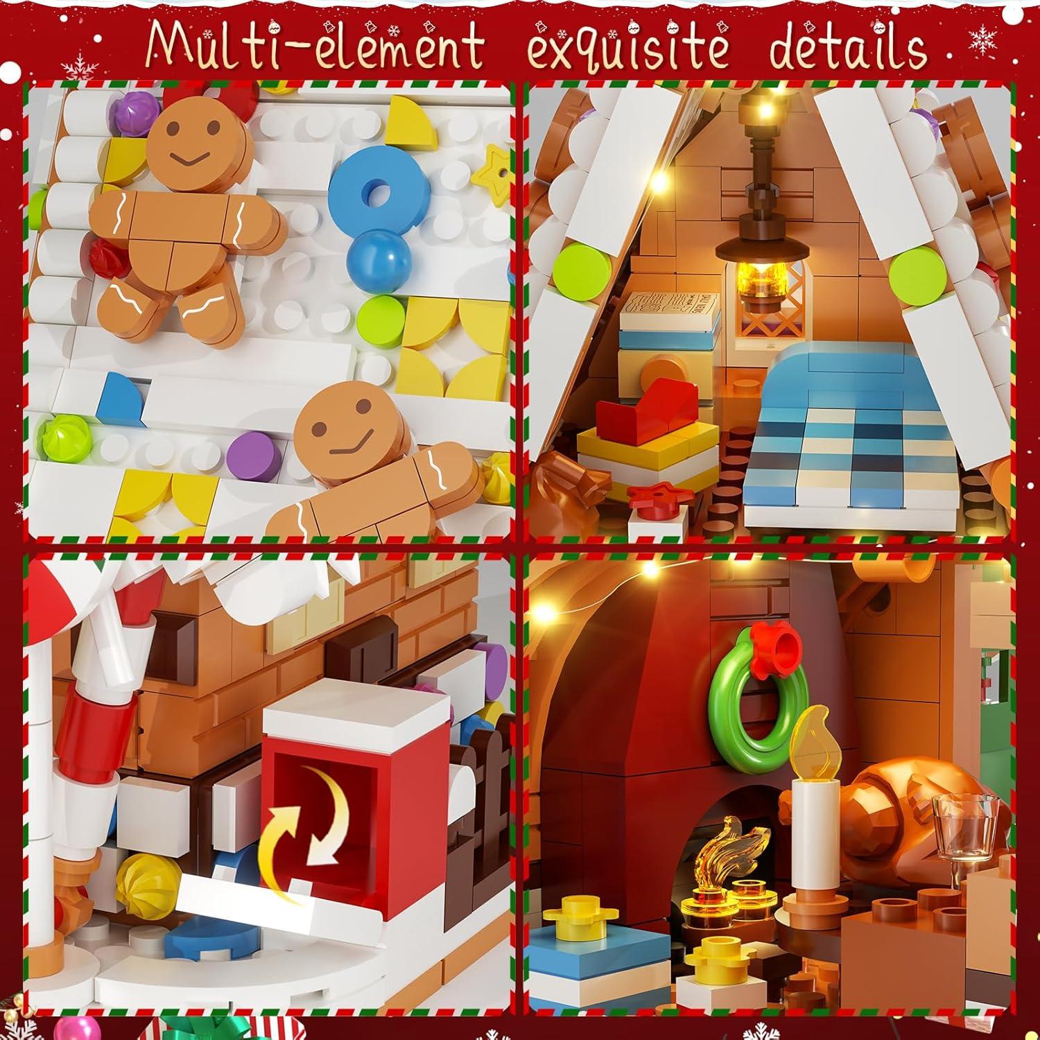 Juego de Construcción Casa de Jengibre Iluminada itshWOee