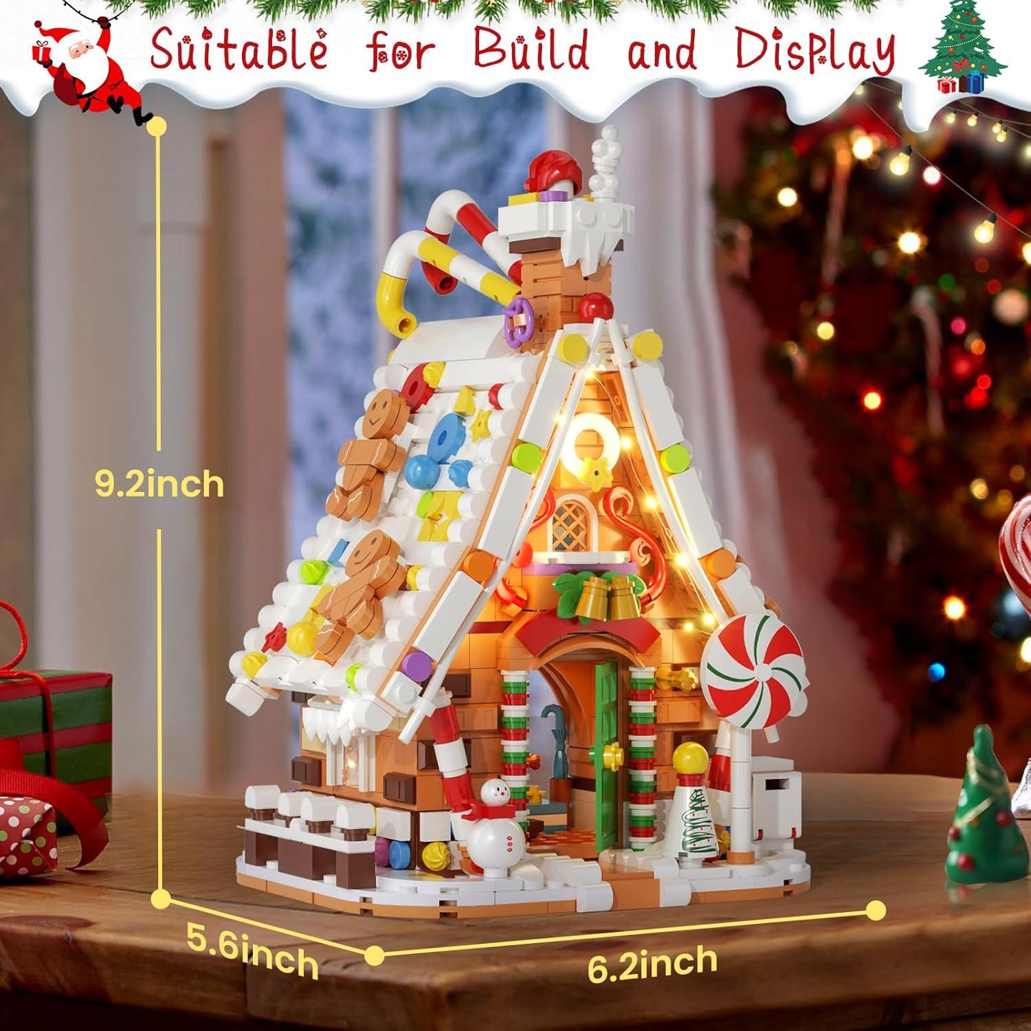 Juego de Construcción Casa de Jengibre Iluminada itshWOee