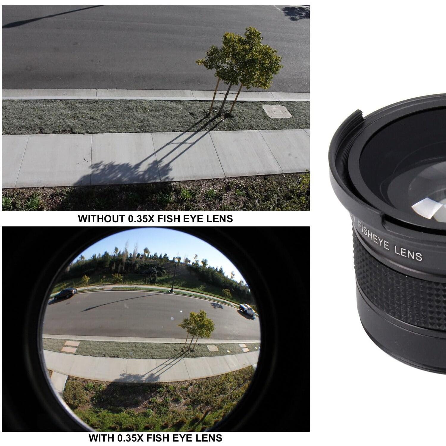 Kit de Lentes 52MM OPTURA HD FishEye, Gran Angular y Telefoto 2X