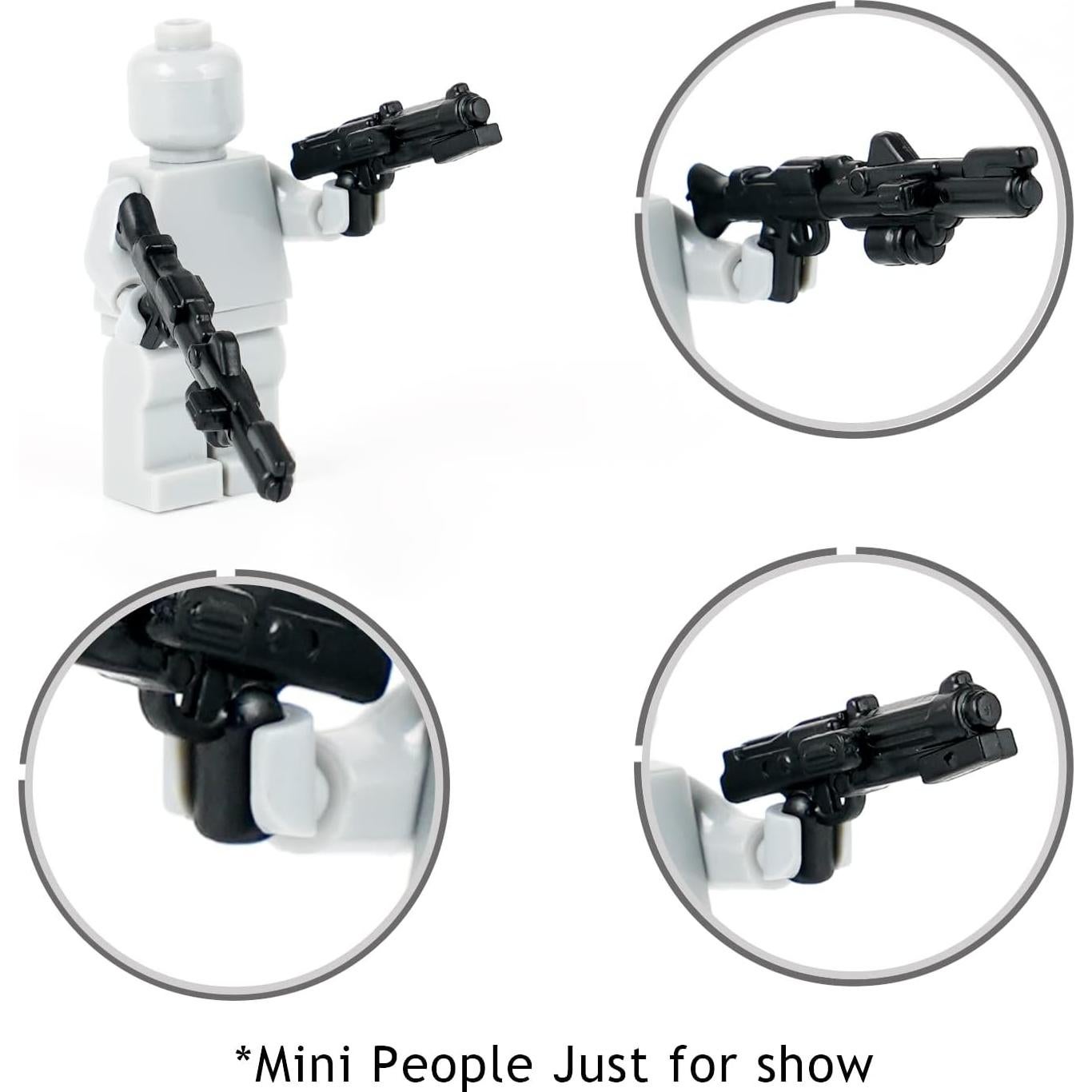 MOOXI Accesorios Blaster DC-15 para Minifigs - 10 Piezas