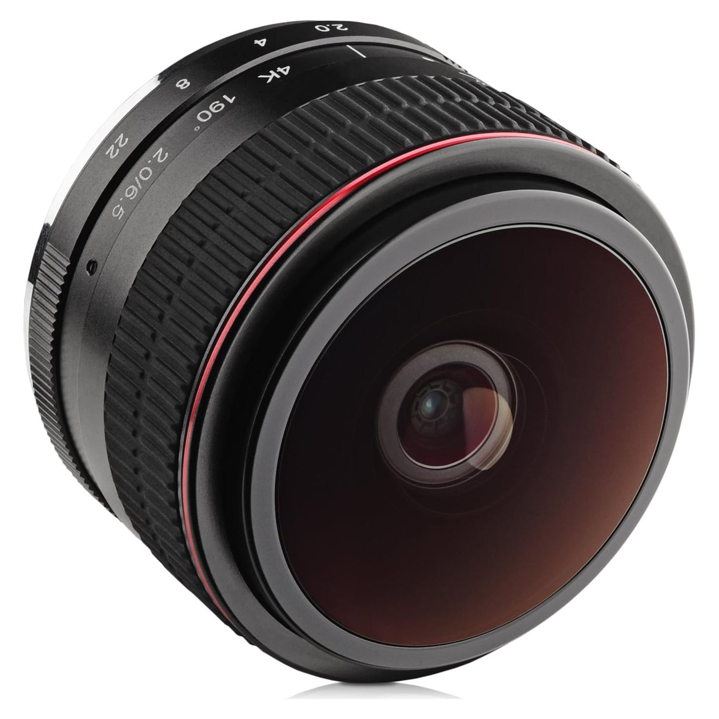 Lente Fisheye Opteka 6.5mm f/2 para cámaras Fuji X