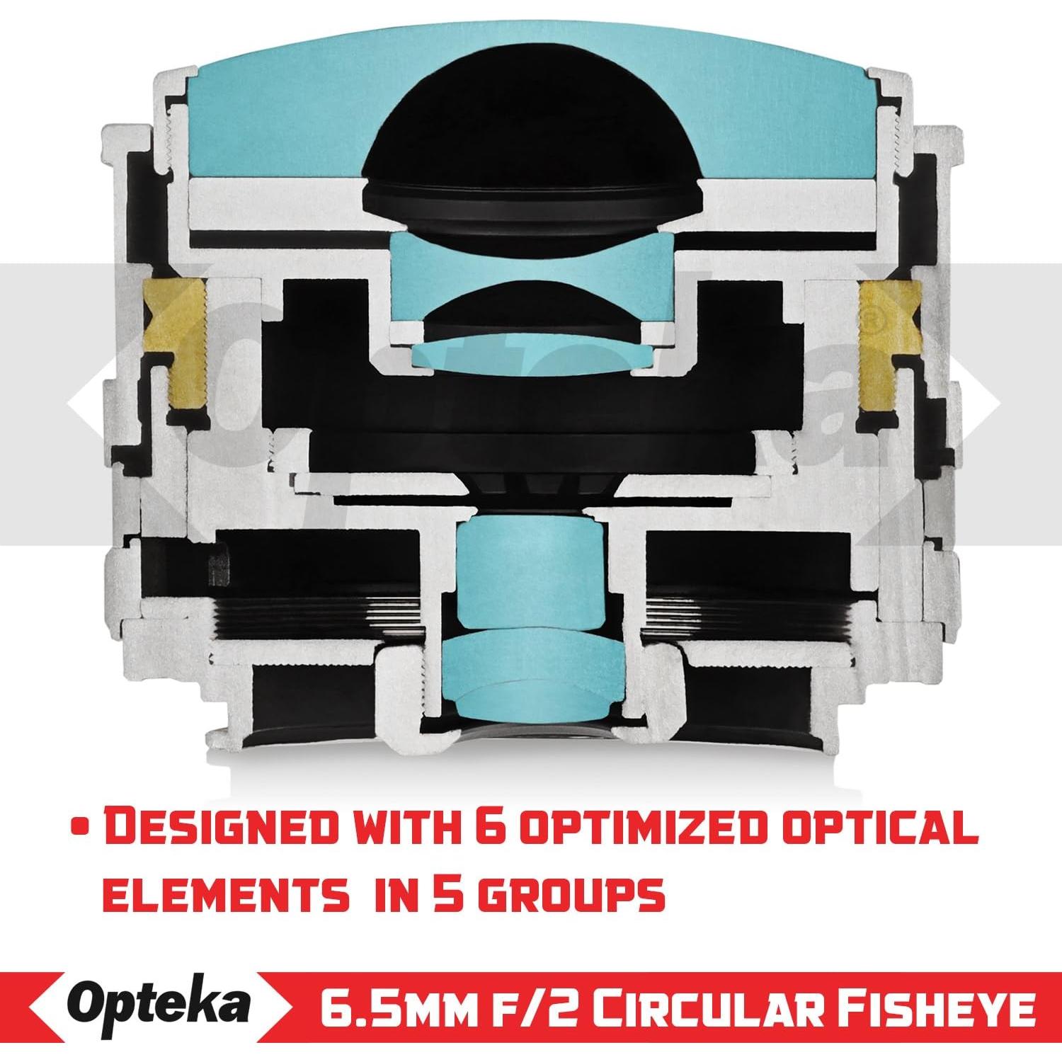Lente Fisheye Opteka 6.5mm f/2 para cámaras Fuji X