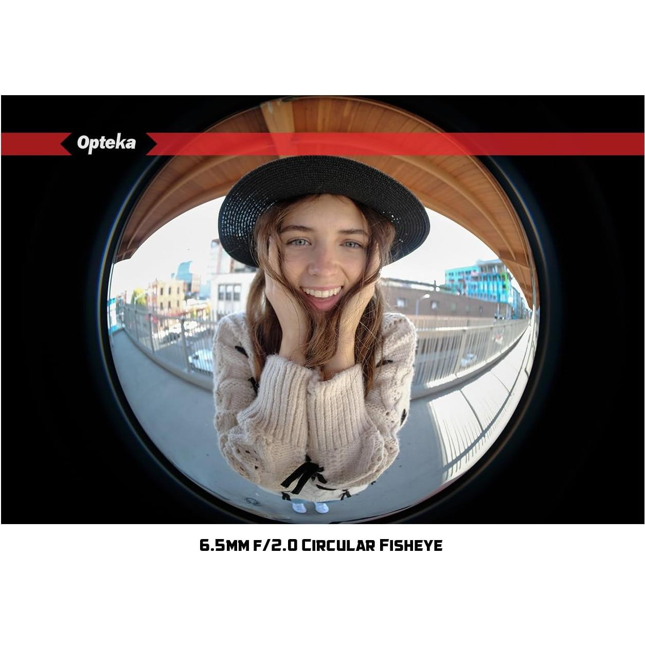Lente Fisheye Opteka 6.5mm f/2 para cámaras Fuji X
