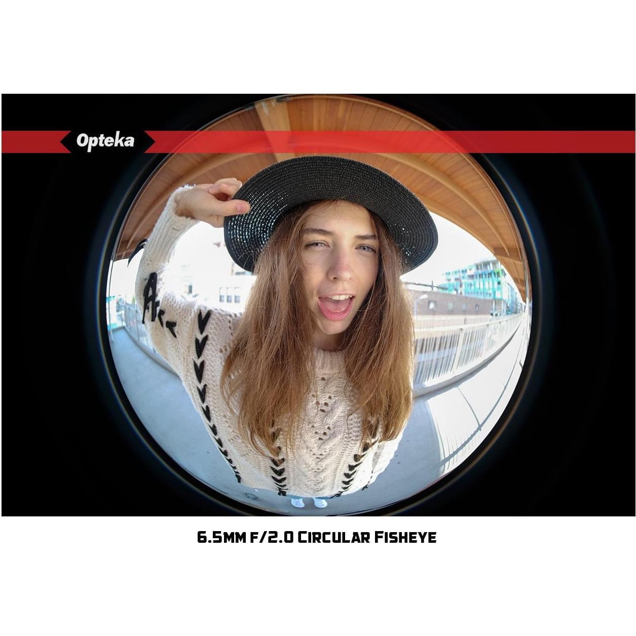 Lente Fisheye Opteka 6.5mm f/2 para cámaras Fuji X