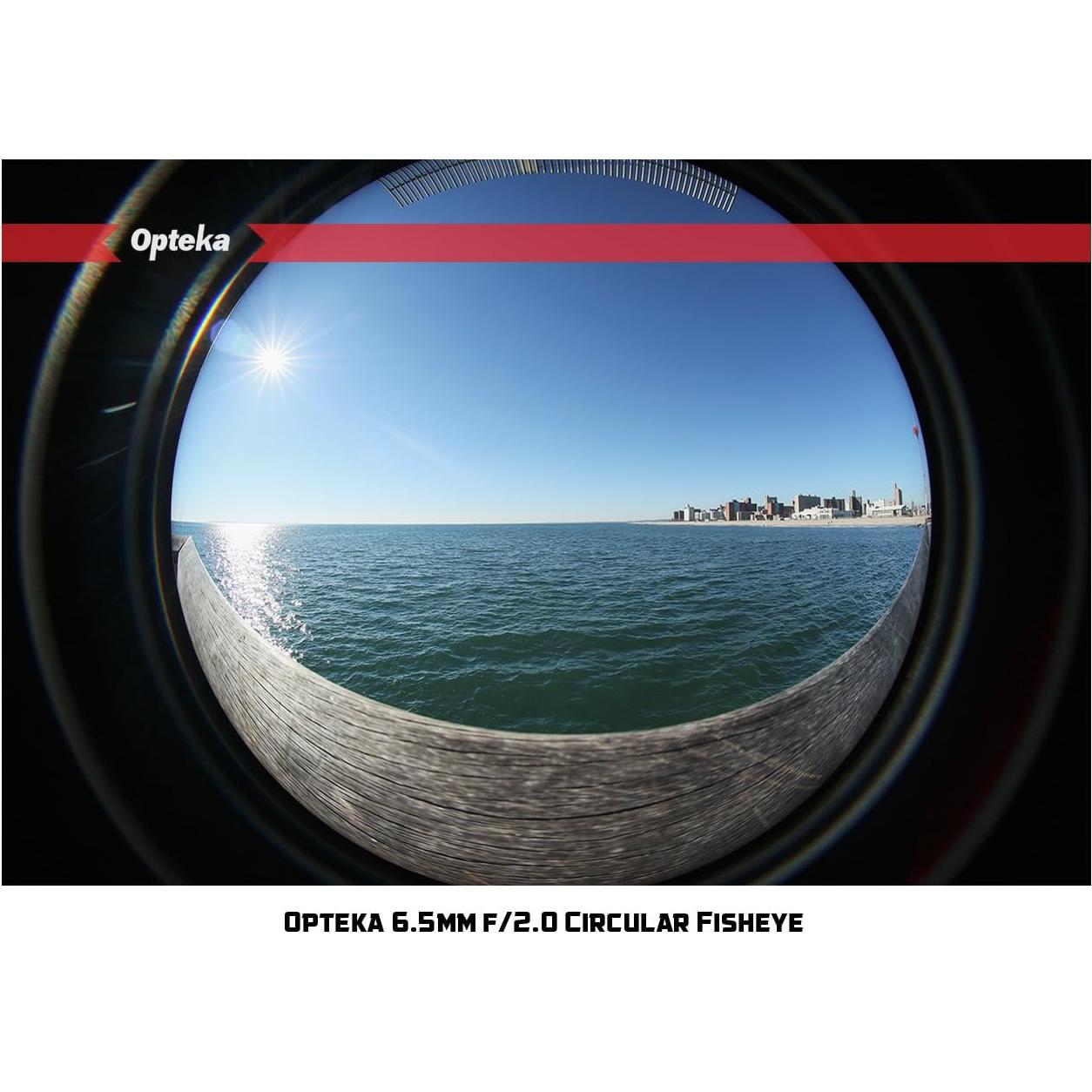 Lente Fisheye Opteka 6.5mm f/2 para cámaras Fuji X