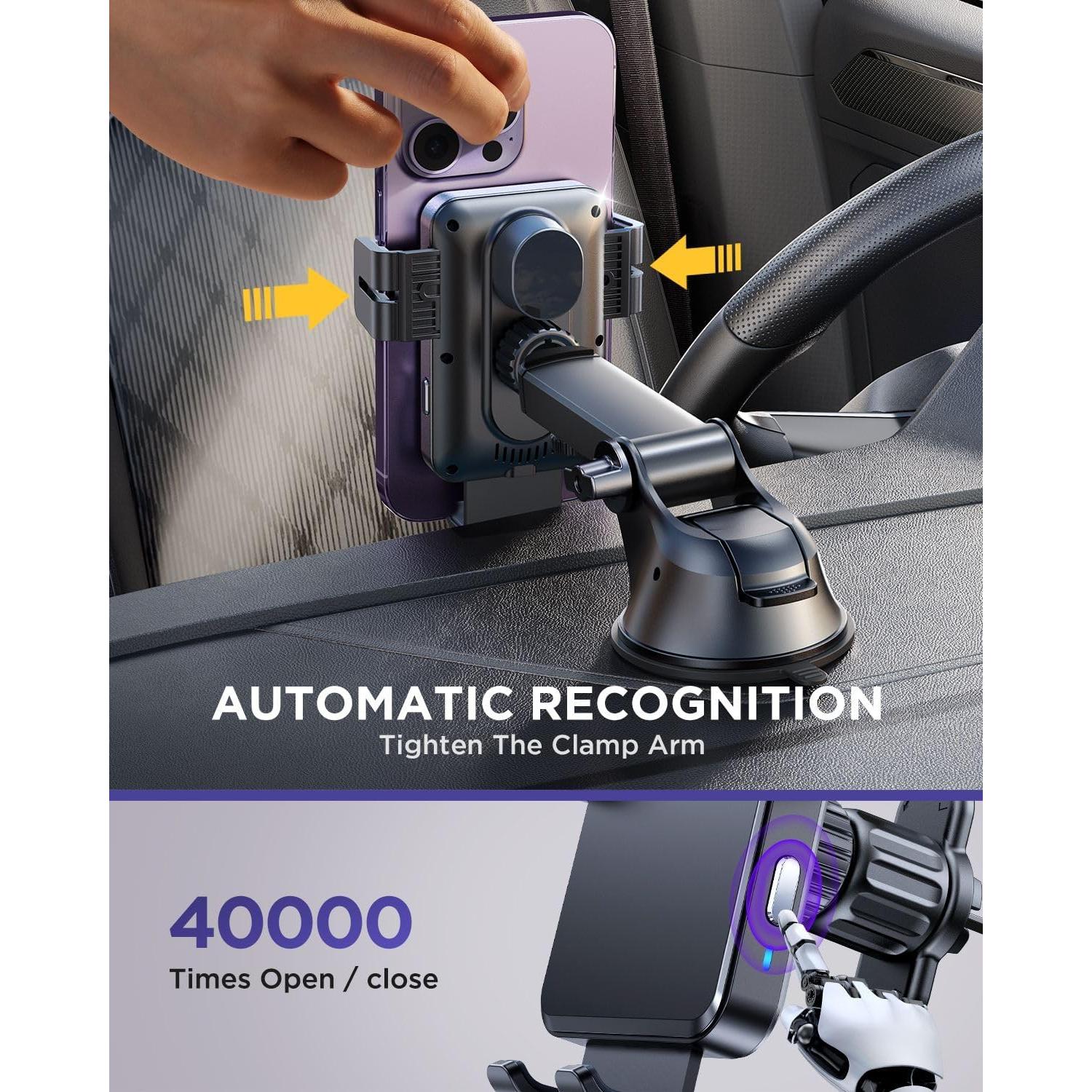 Cargador Inalámbrico Rápido Qi 15W JOYROOM para Auto