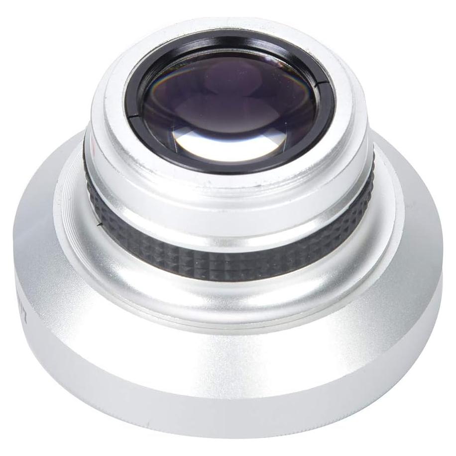 Lente Super Ojo de Pez 0.25X 37mm Aleación Aluminio Plateado