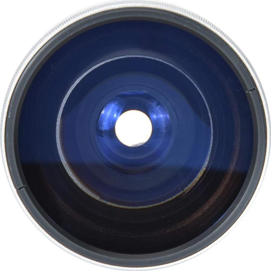 Lente Super Ojo de Pez 0.25X 37mm Aleación Aluminio Plateado