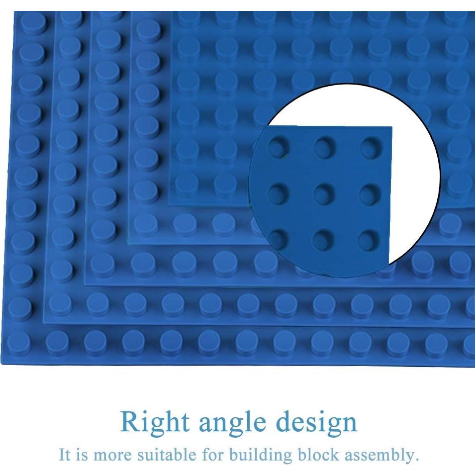 Placas Base Clásicas JNZong 25x25 cm Paquete de 6 Azul