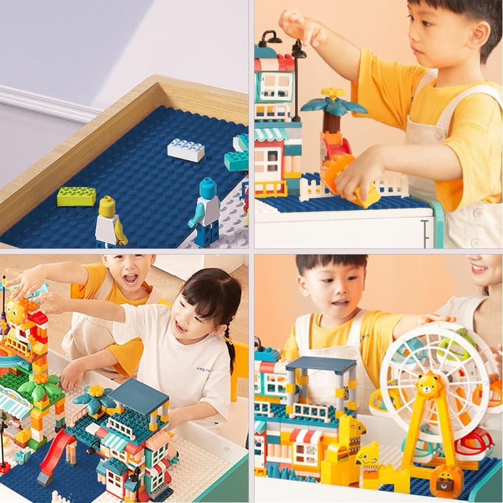 Placas Base Clásicas JNZong 25x25 cm Paquete de 6 Azul