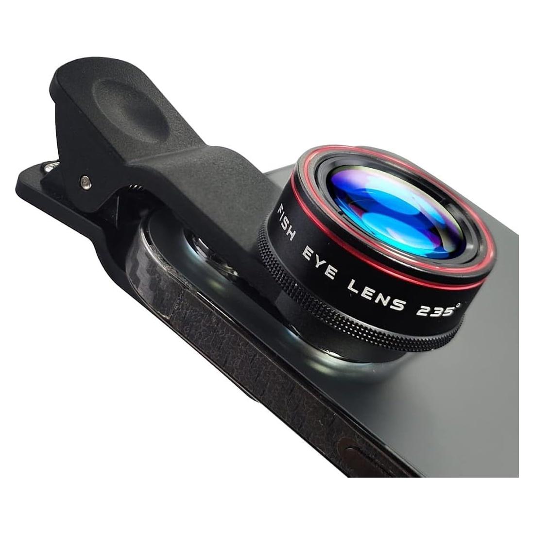 Lente de Cámara Ojo de Pez ULVEOL para iPhone 235° HD 3 en 1