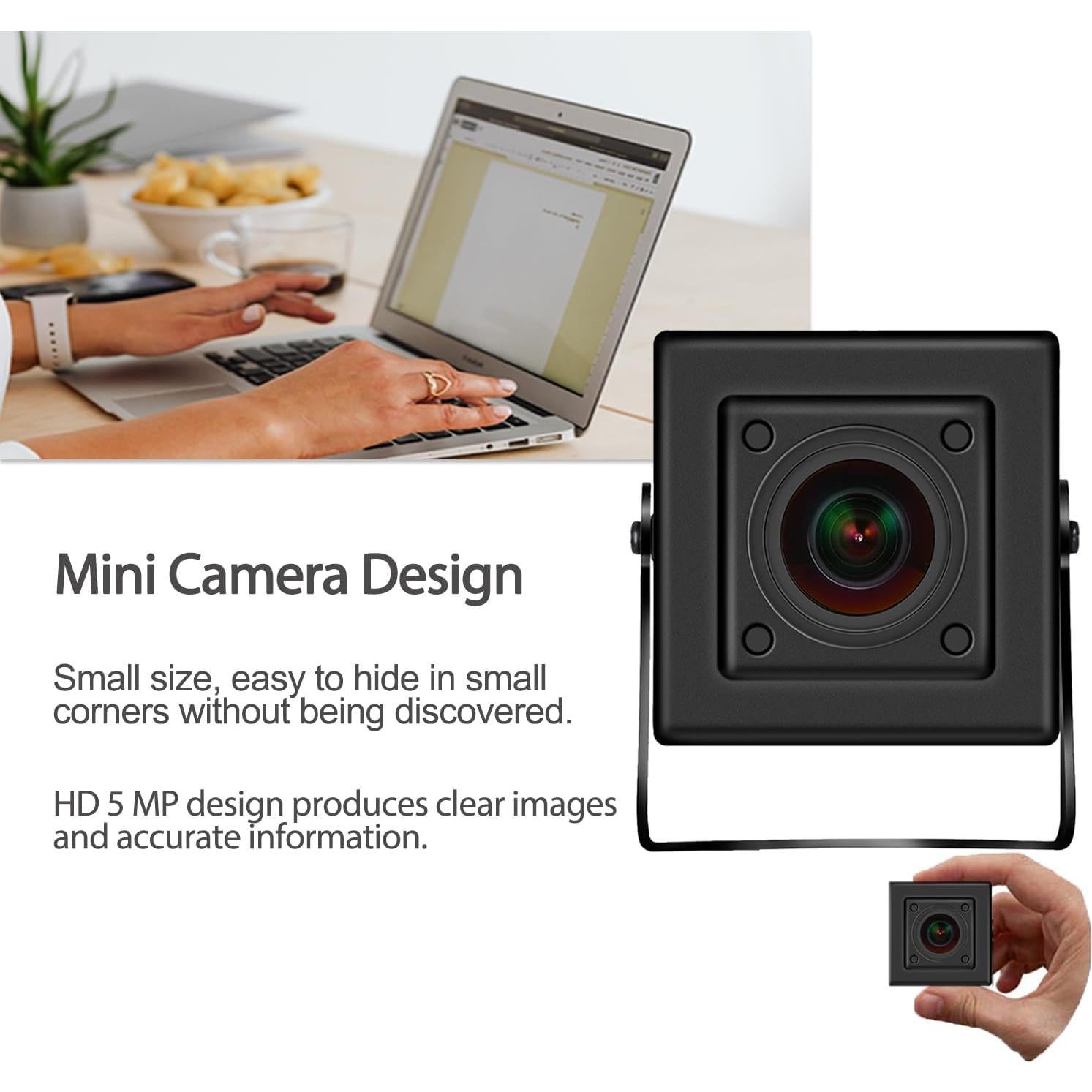 Cámara IP POE Fisheye 5MP REVODATA I706-3-P-HS 180°