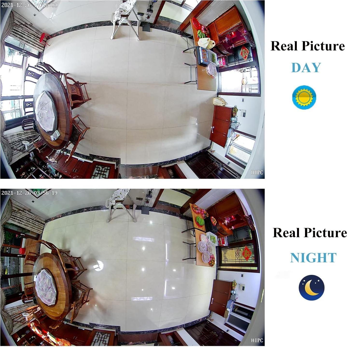 Cámara IP POE Fisheye 5MP REVODATA I706-3-P-HS 180°