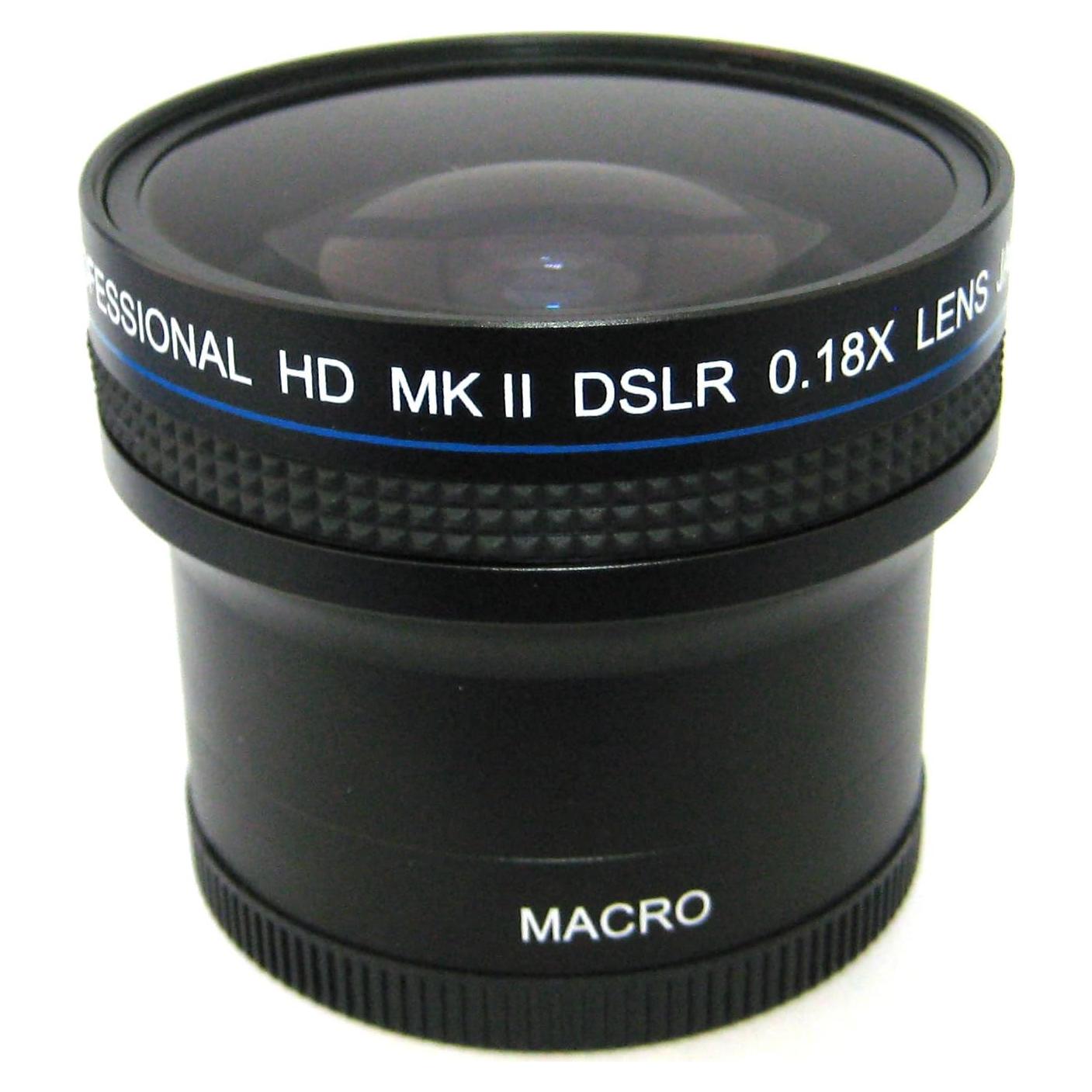 Lente Ojo de Pez Zeikos ZE-1858F 0.18X con Macro y Funda