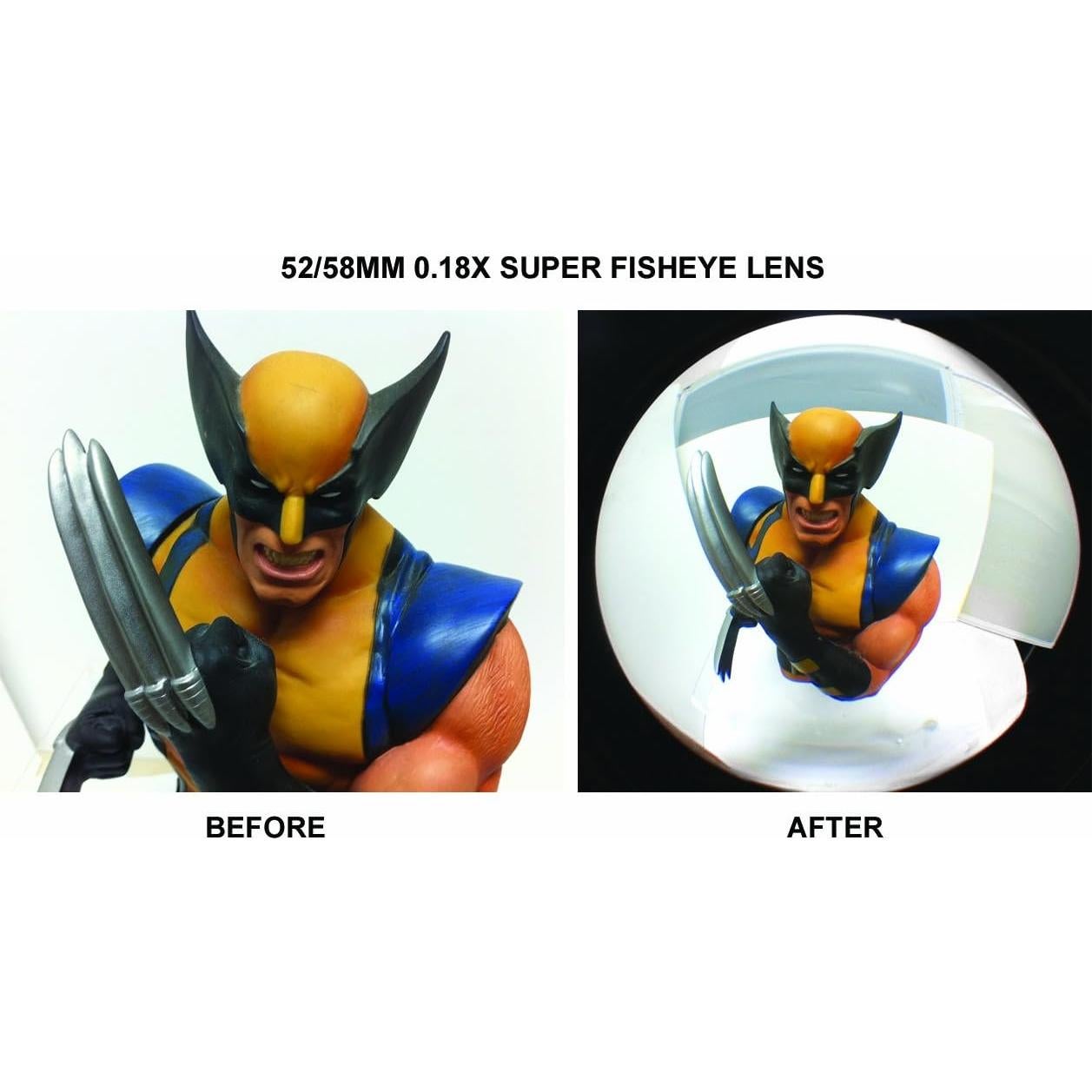 Lente Ojo de Pez Zeikos ZE-1858F 0.18X con Macro y Funda