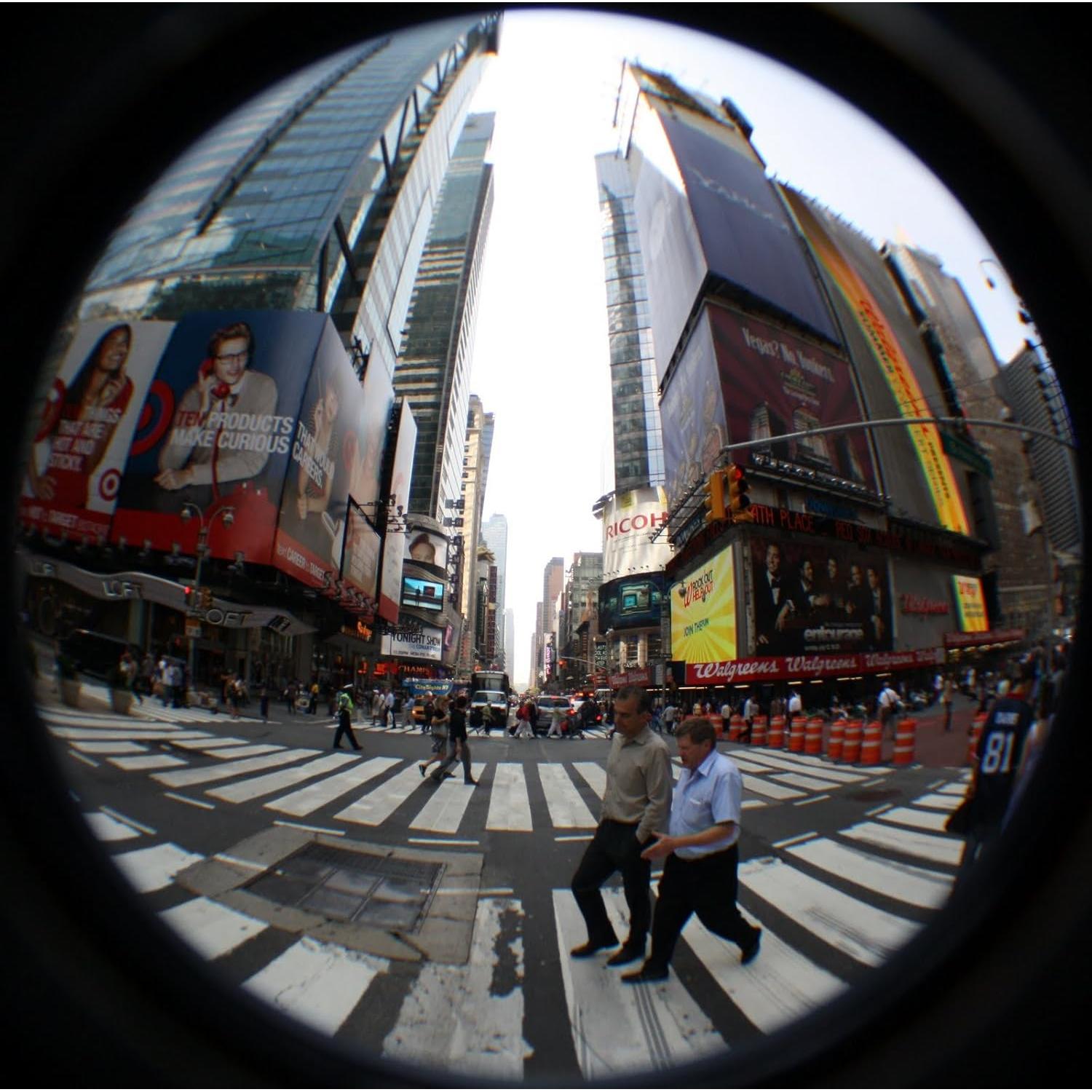 Lente Ojo de Pez Zeikos ZE-1858F 0.18X con Macro y Funda