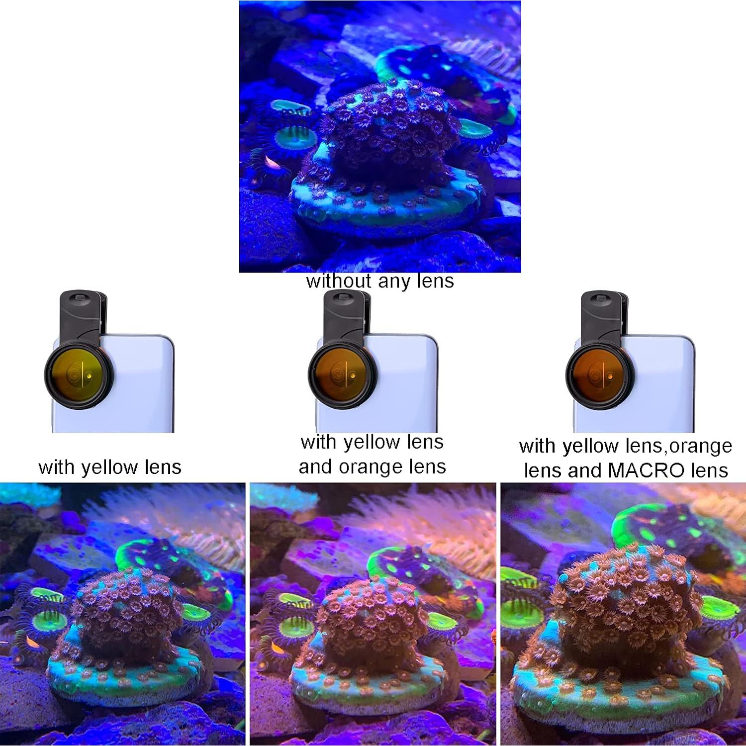 Juego de Lentes Coral Saricho para Smartphone - 8 Lentes y Accesorios