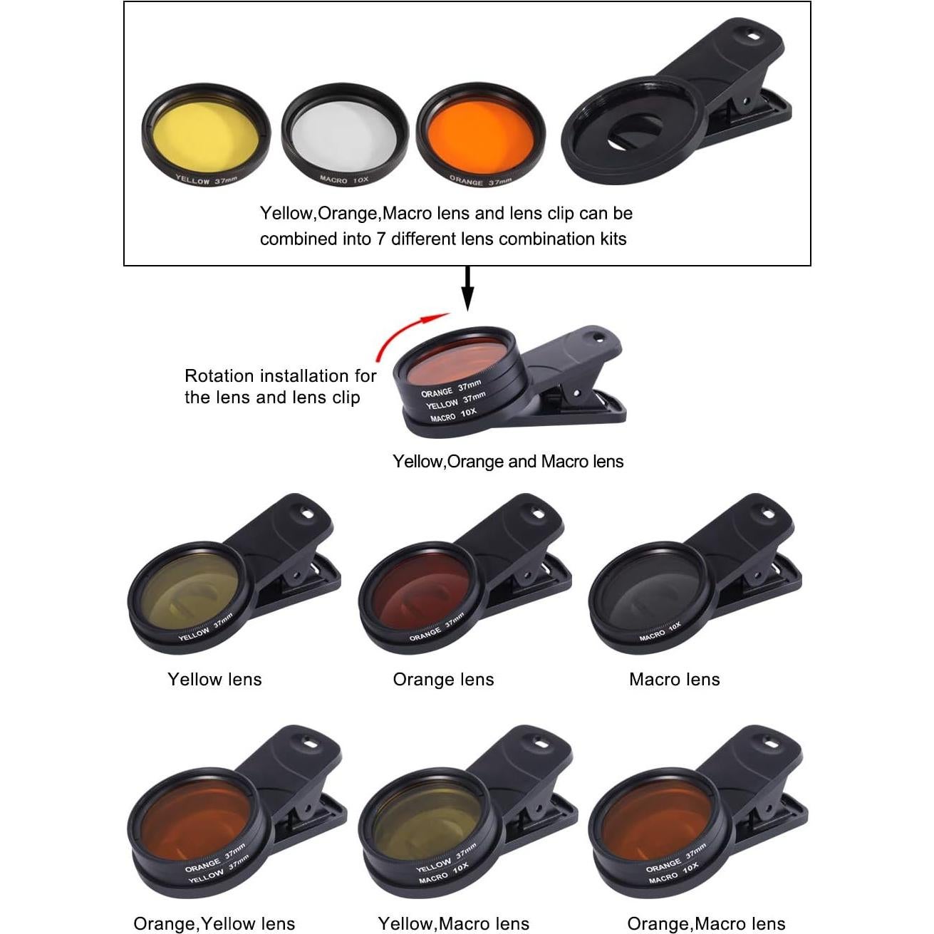 Kits de Filtros de Lente Aquarium Choice para Teléfono