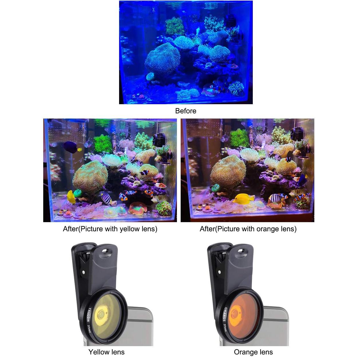 Kits de Filtros de Lente Aquarium Choice para Teléfono