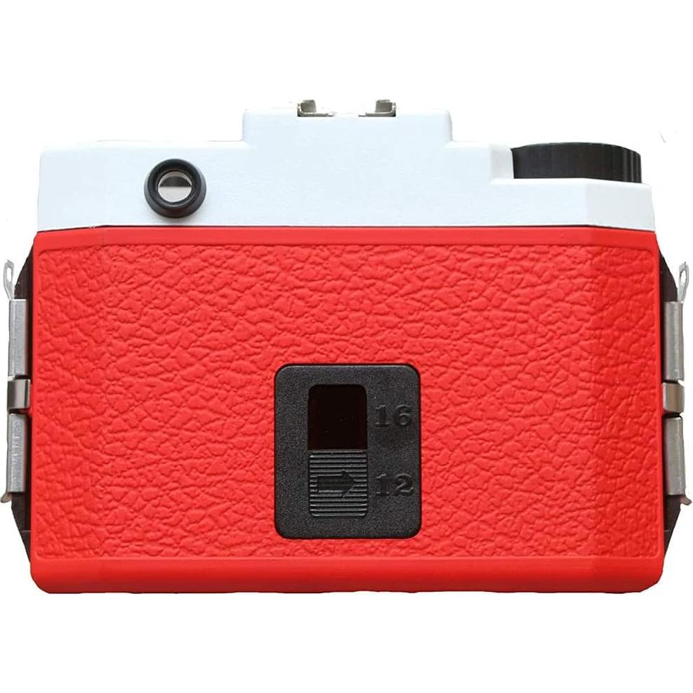 Cámara de película Holga 120N formato medio Rojo/Blanco