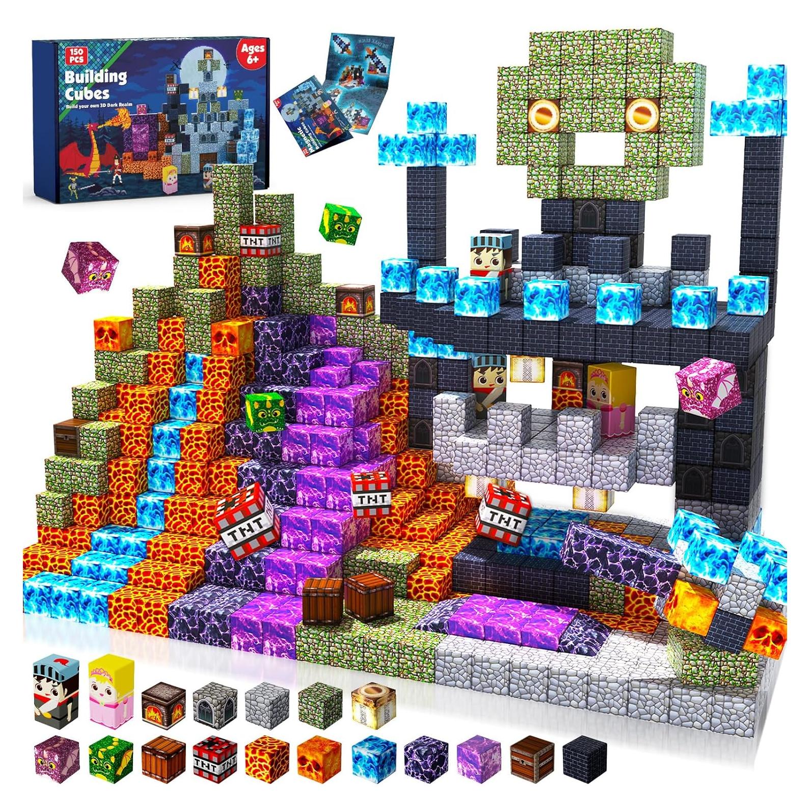 Bloques Magnéticos GraceDuck 150 PCS Castillo Oscuro