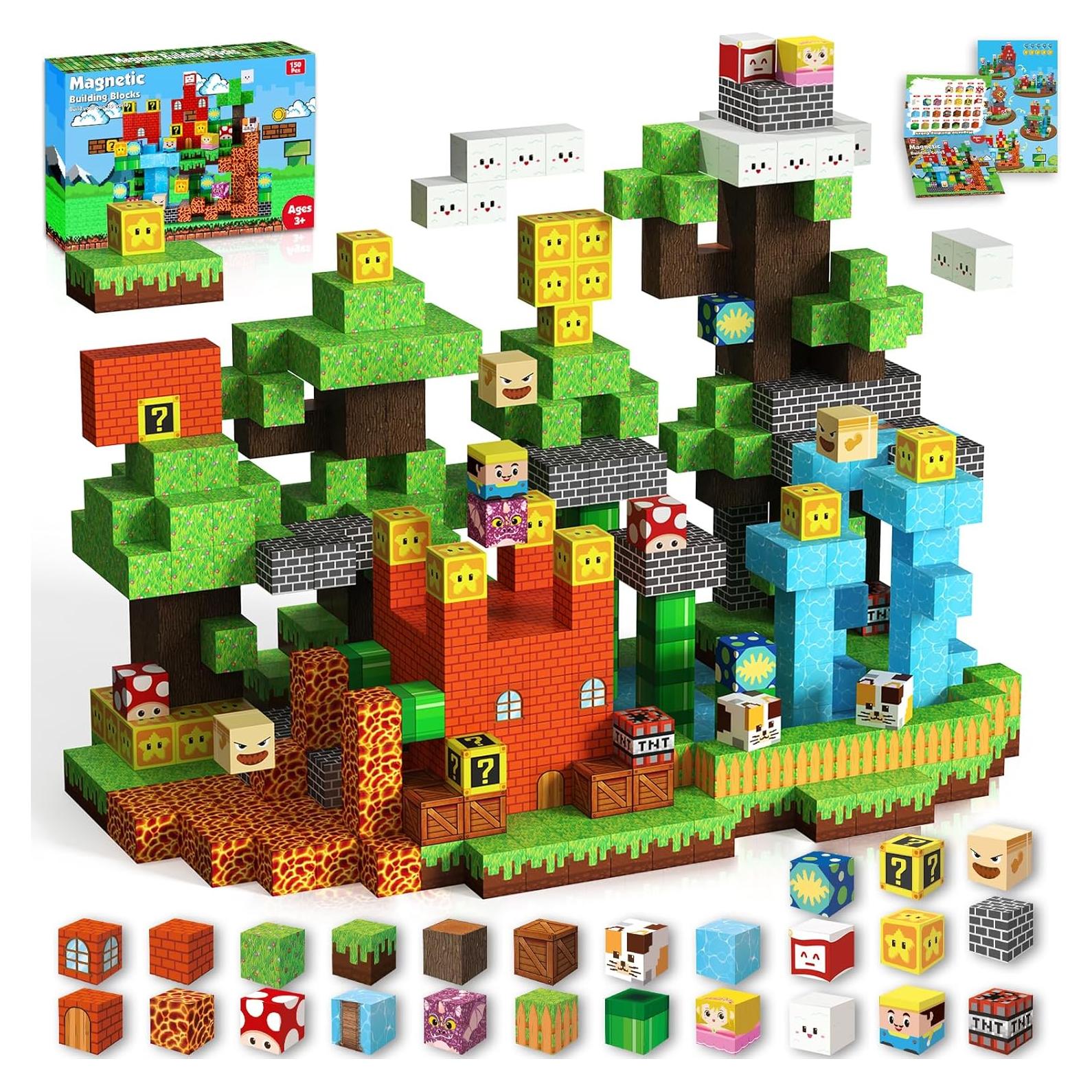 Bloques Magnéticos GraceDuck 150 PCS Juego Castillo