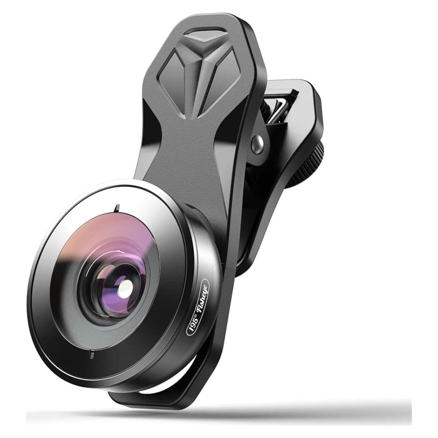 Lente Ojo de Pez 195 Grados HD 4K QCJGBS para Móvil