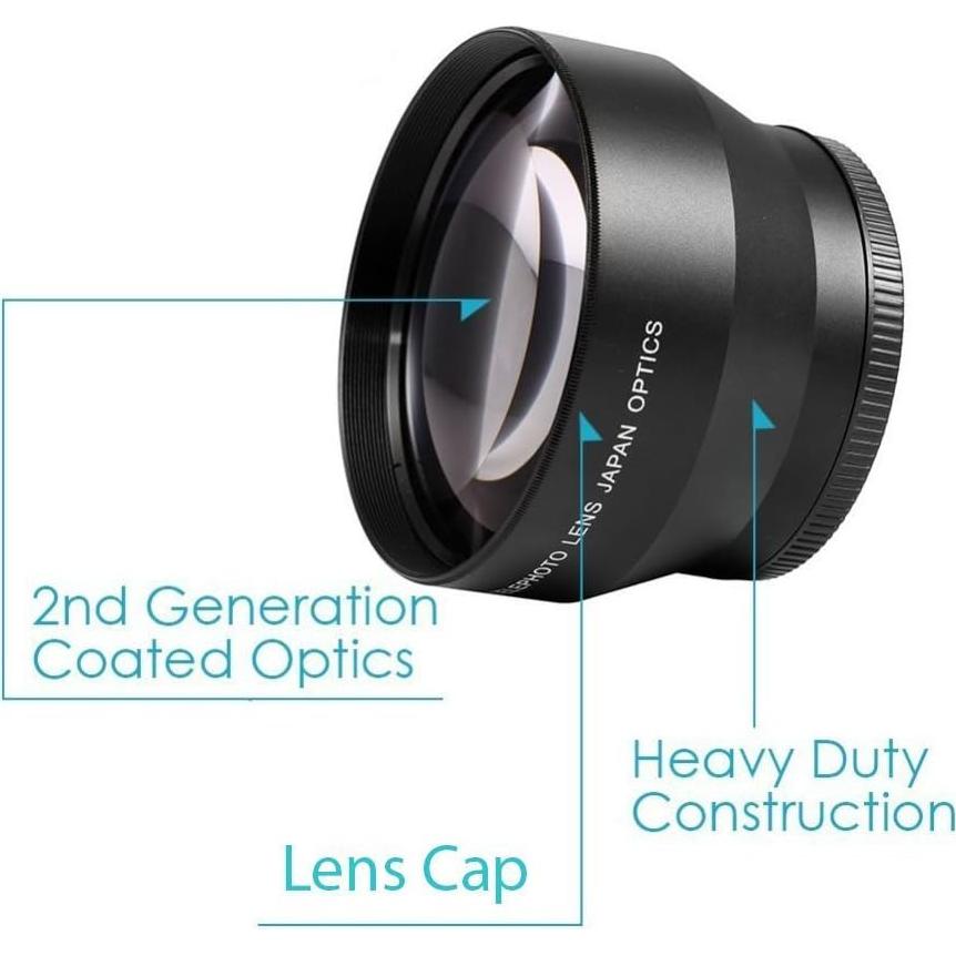 Lente Telefoto 2.2X 43mm Big Mike's para Cámaras y Videocámaras