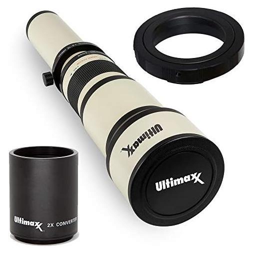 Lente Telefoto Zoom Ultimaxx 650-1300mm para Canon DSLR