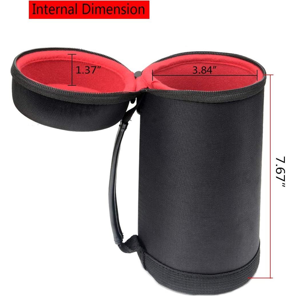 Funda Semi-Dura para Lente de Cámara DSLR WGear Negra Grande