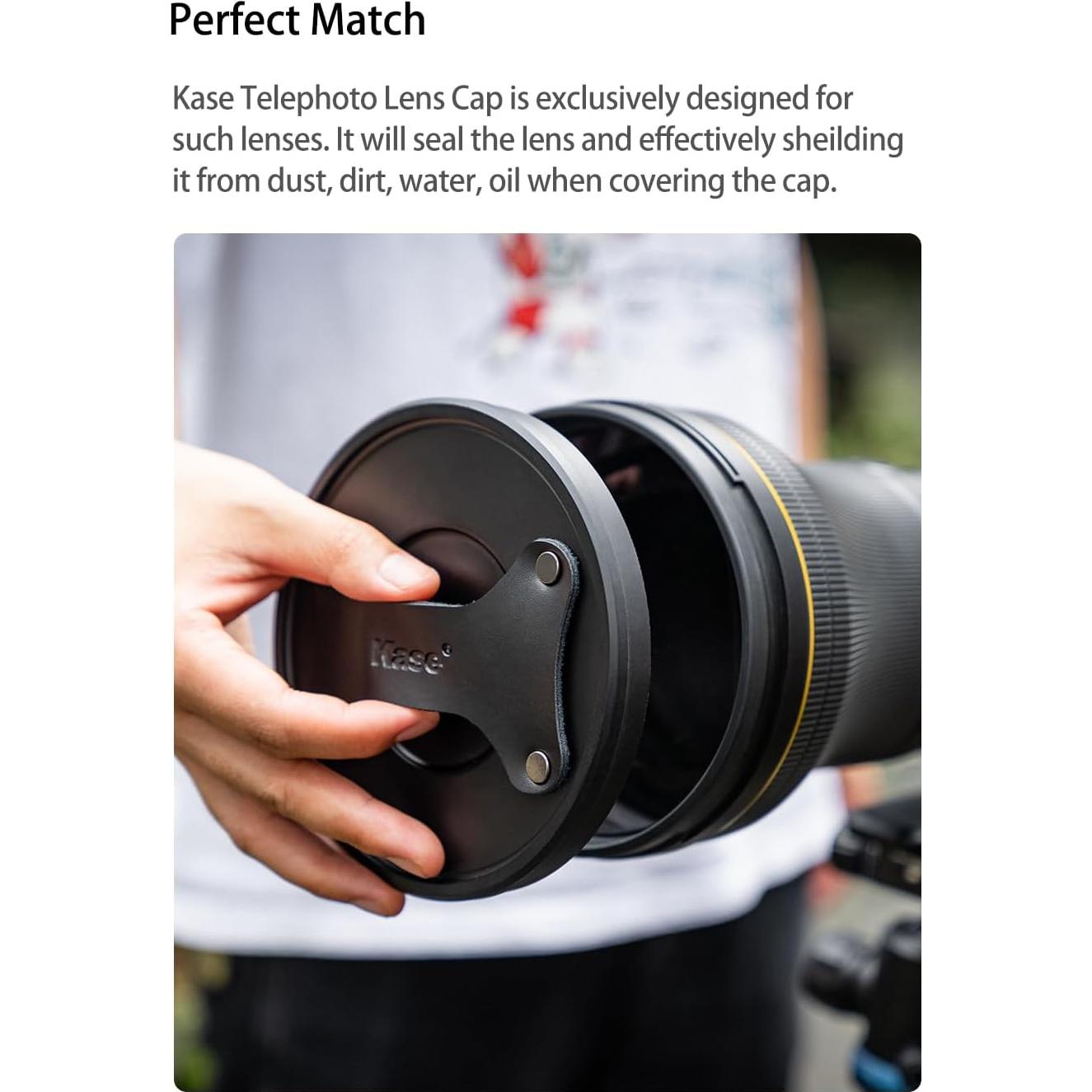 Tapa de Lente Telefoto Kase para Canon RF 800mm f/5.6 L