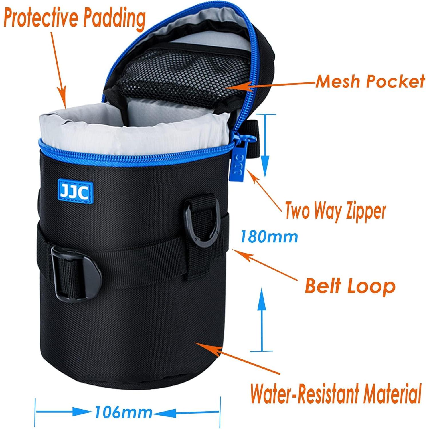 Funda de lente JJC DLP-3II resistente al agua para Canon y Nikon