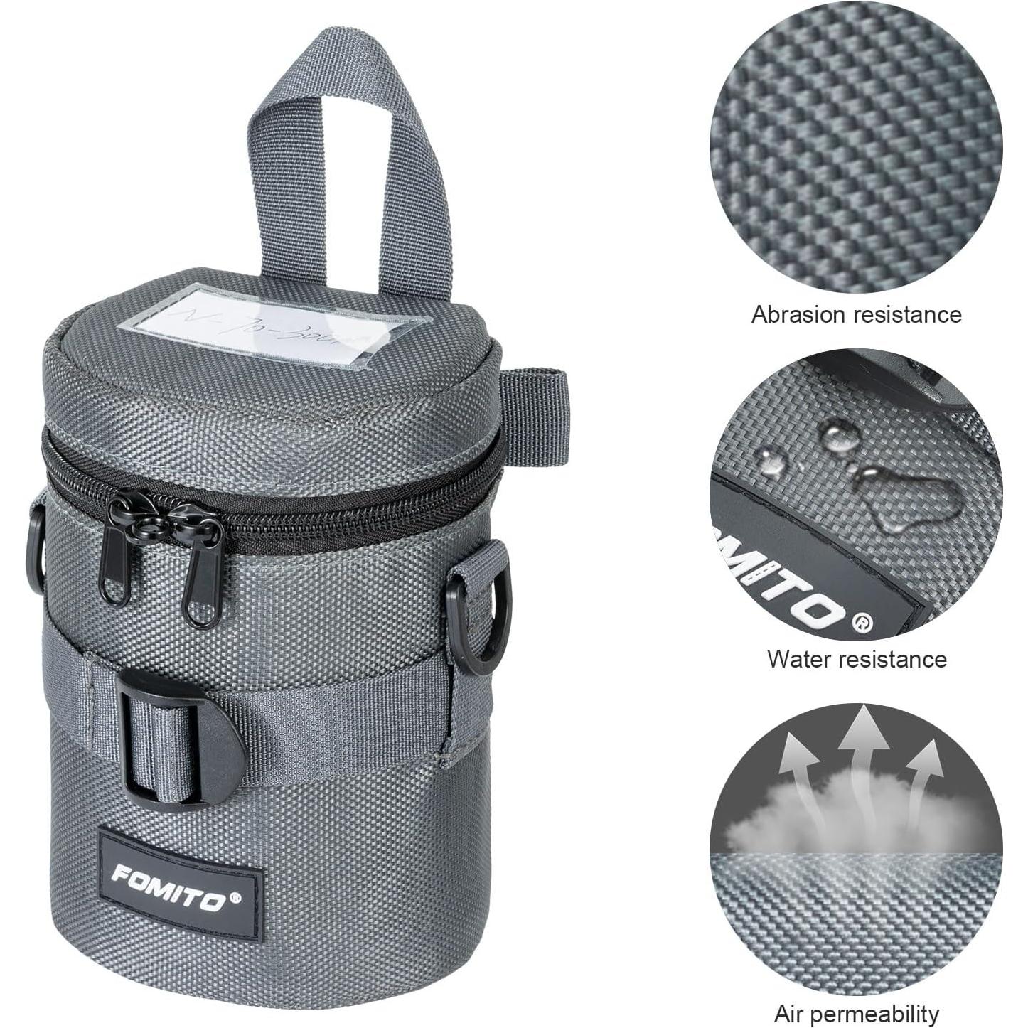 Funda de Lente de Cámara FOMITO M Gris para Lentes hasta 10cm