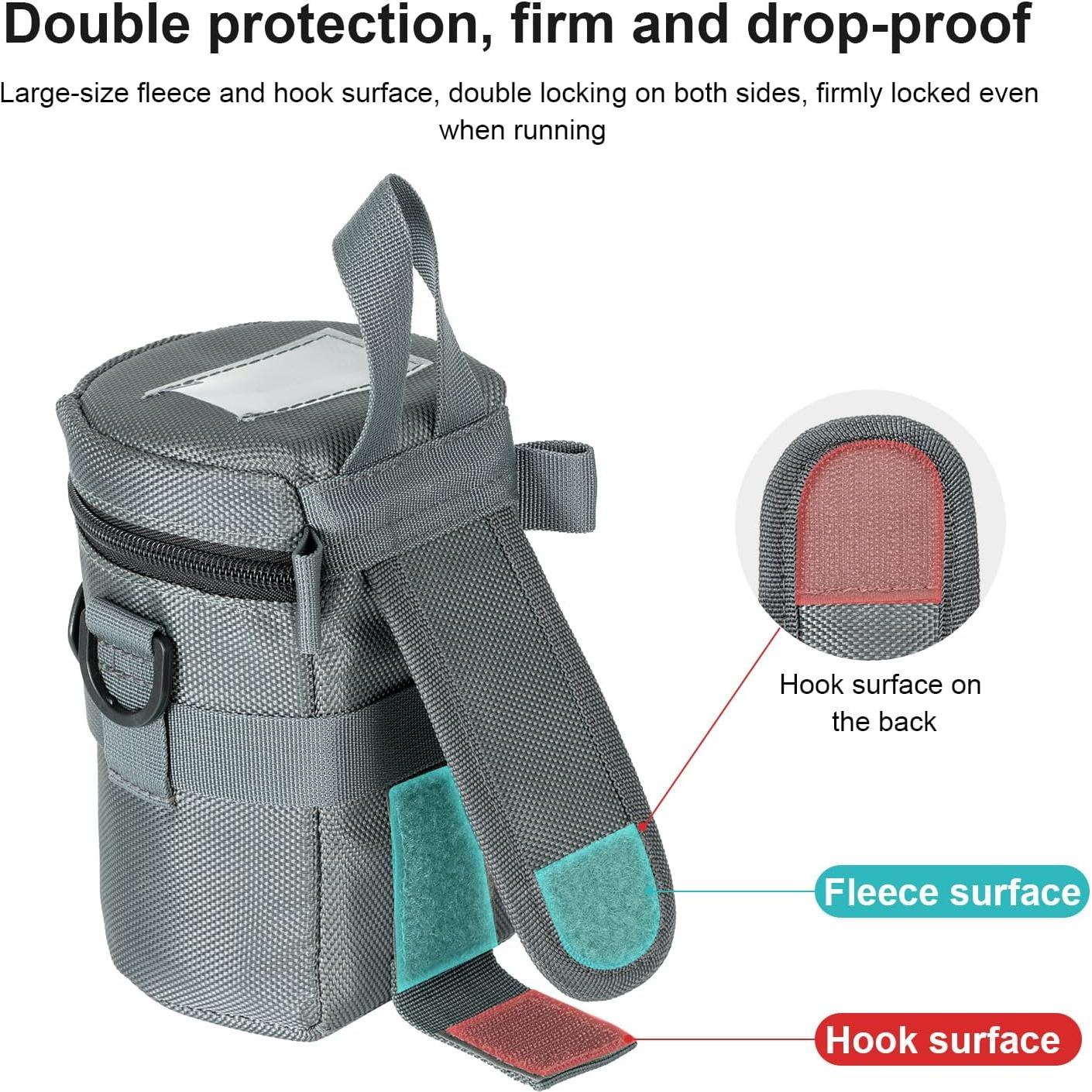 Funda de Lente de Cámara FOMITO M Gris para Lentes hasta 10cm