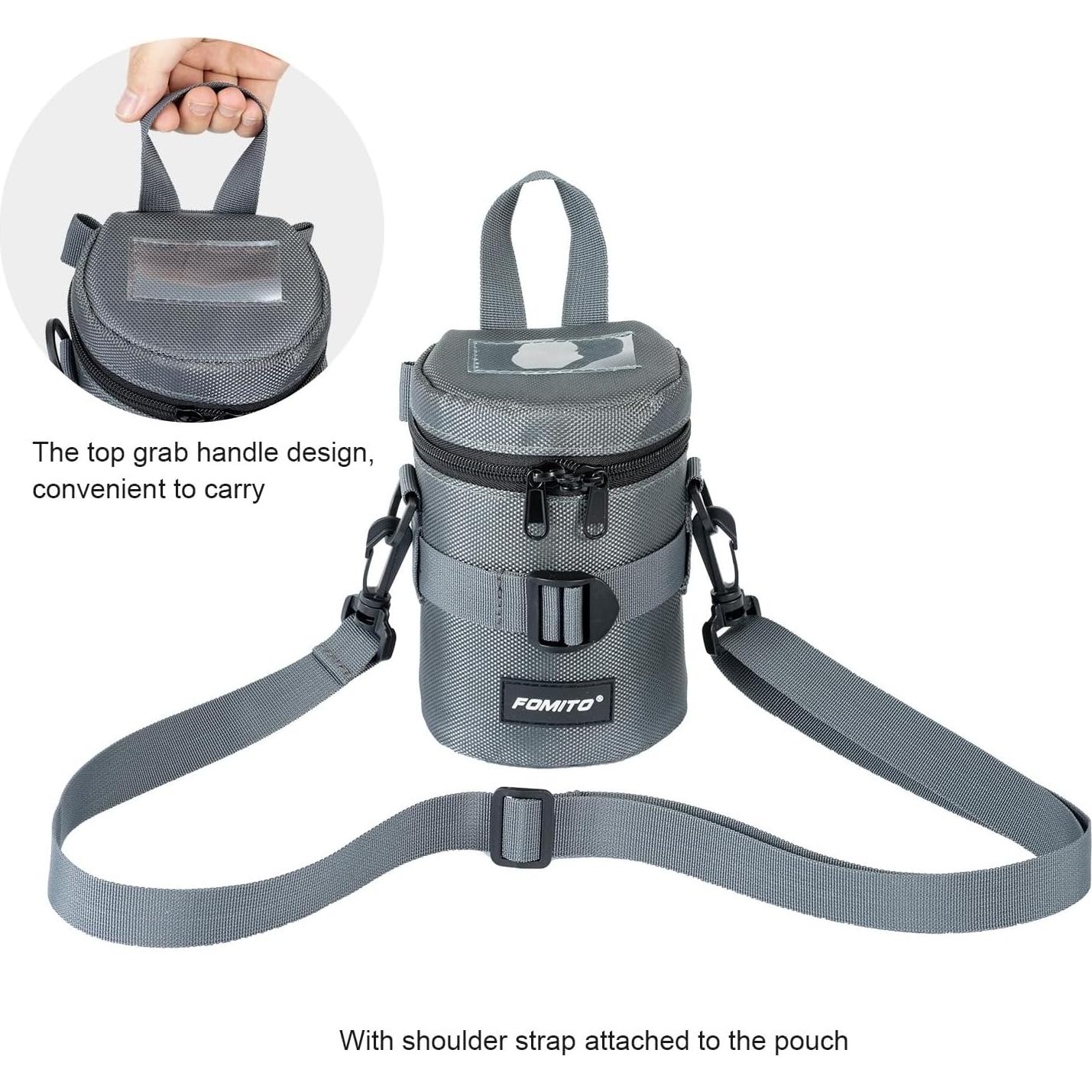 Funda de Lente de Cámara FOMITO M Gris para Lentes hasta 10cm