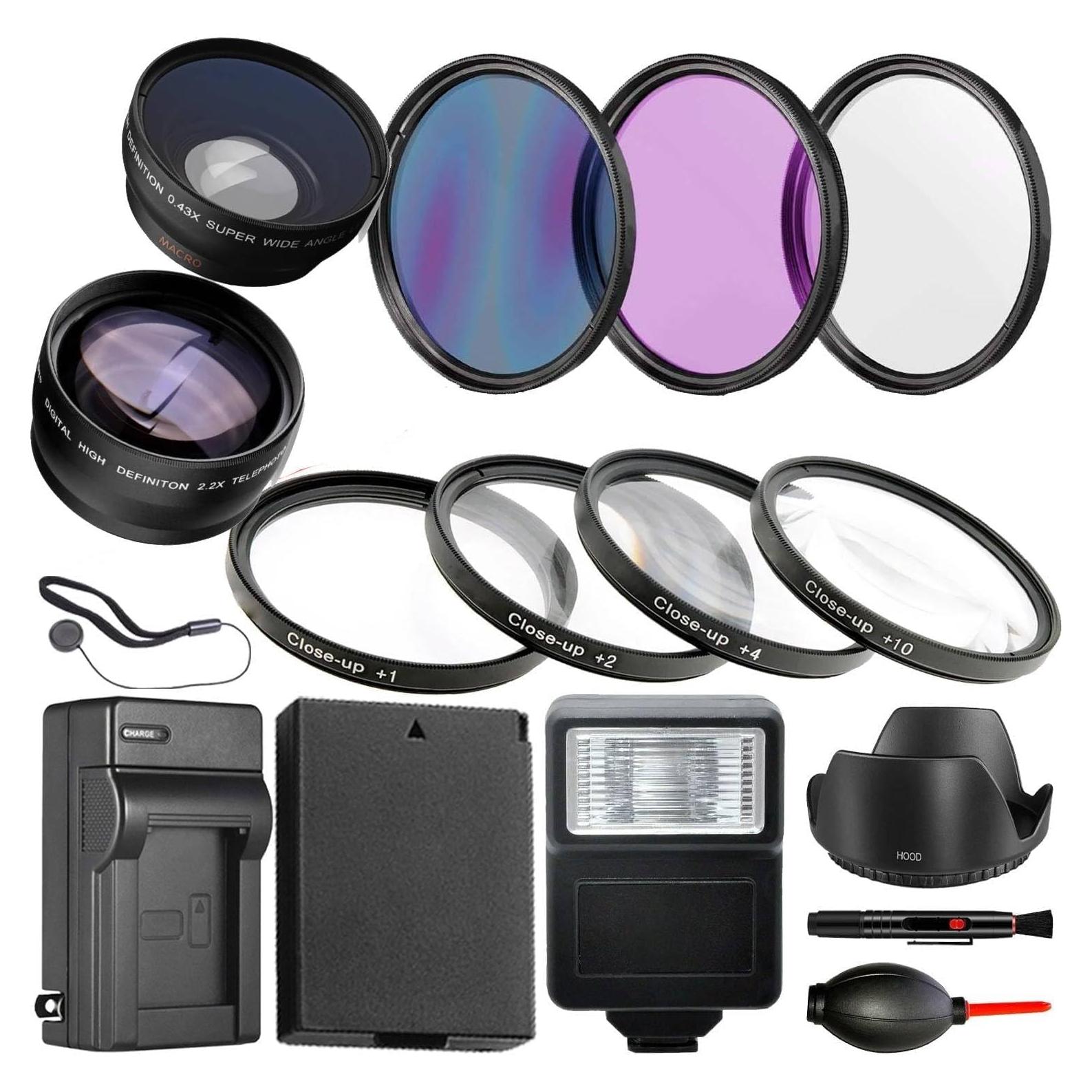 Paquete de Accesorios 49mm OPTURA para Canon EOS R100 R50 R10