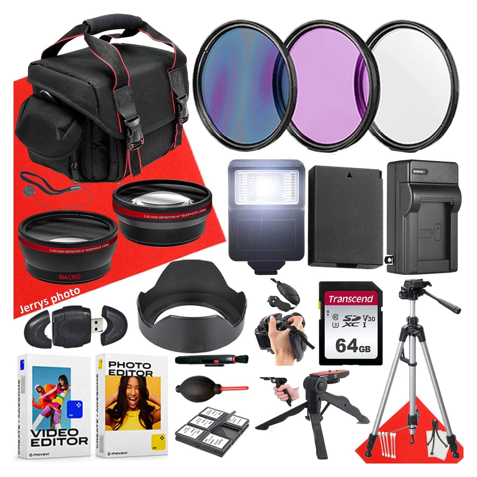 Paquete de Accesorios 58mm para Canon EOS Rebel - 22 Piezas