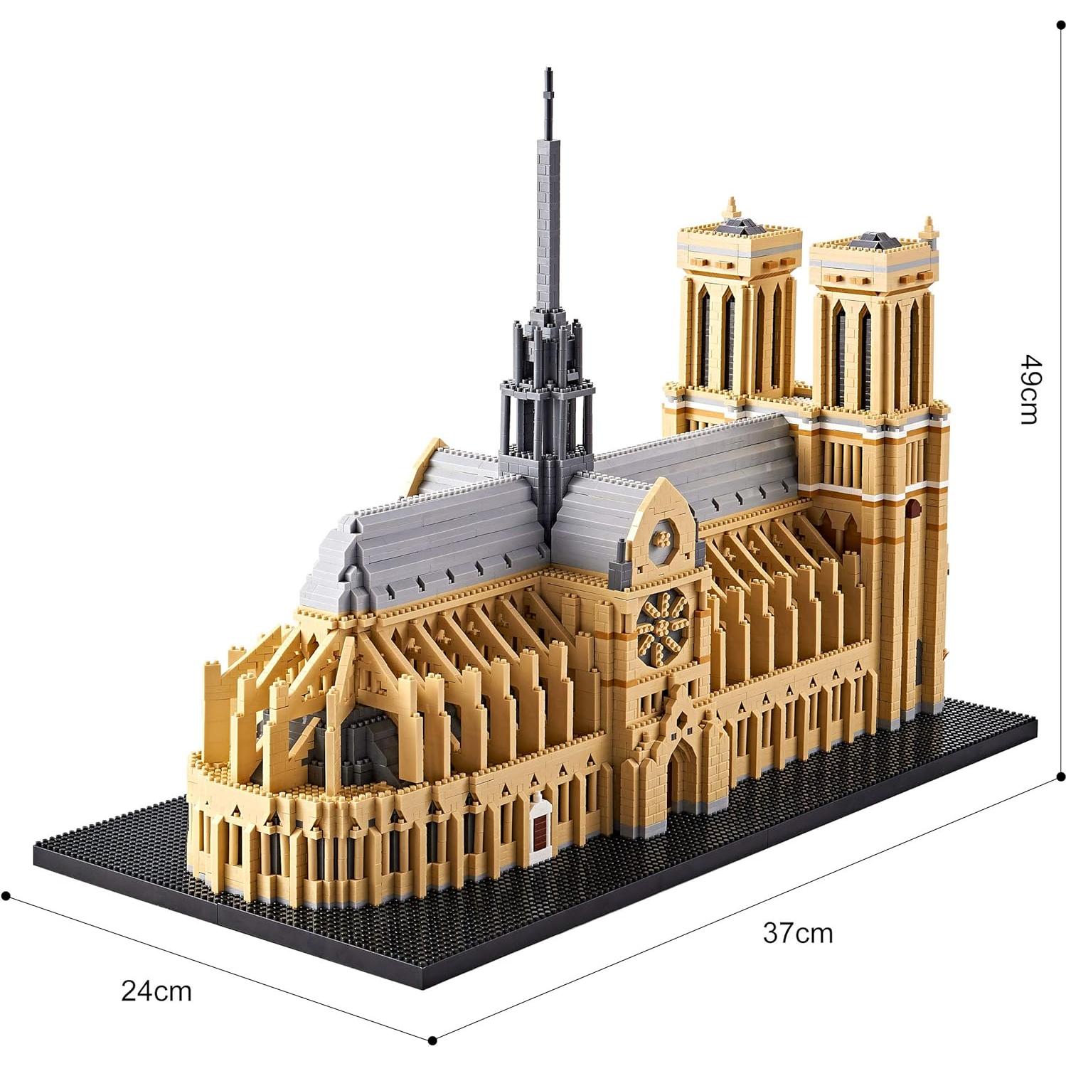Kit de Construcción Notre Dame KLEMi 7380 Piezas Detalle