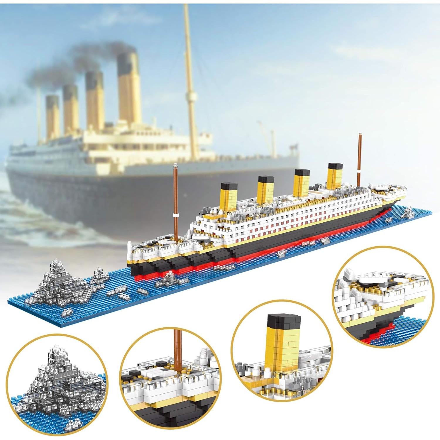 Set de Bloques Titanic KLMEi 1872 Piezas para Adultos