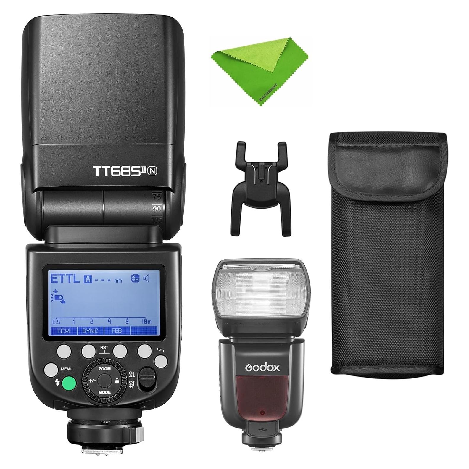 Flash Godox TT685II-N para Nikon, Inalámbrico 2.4G, HSS