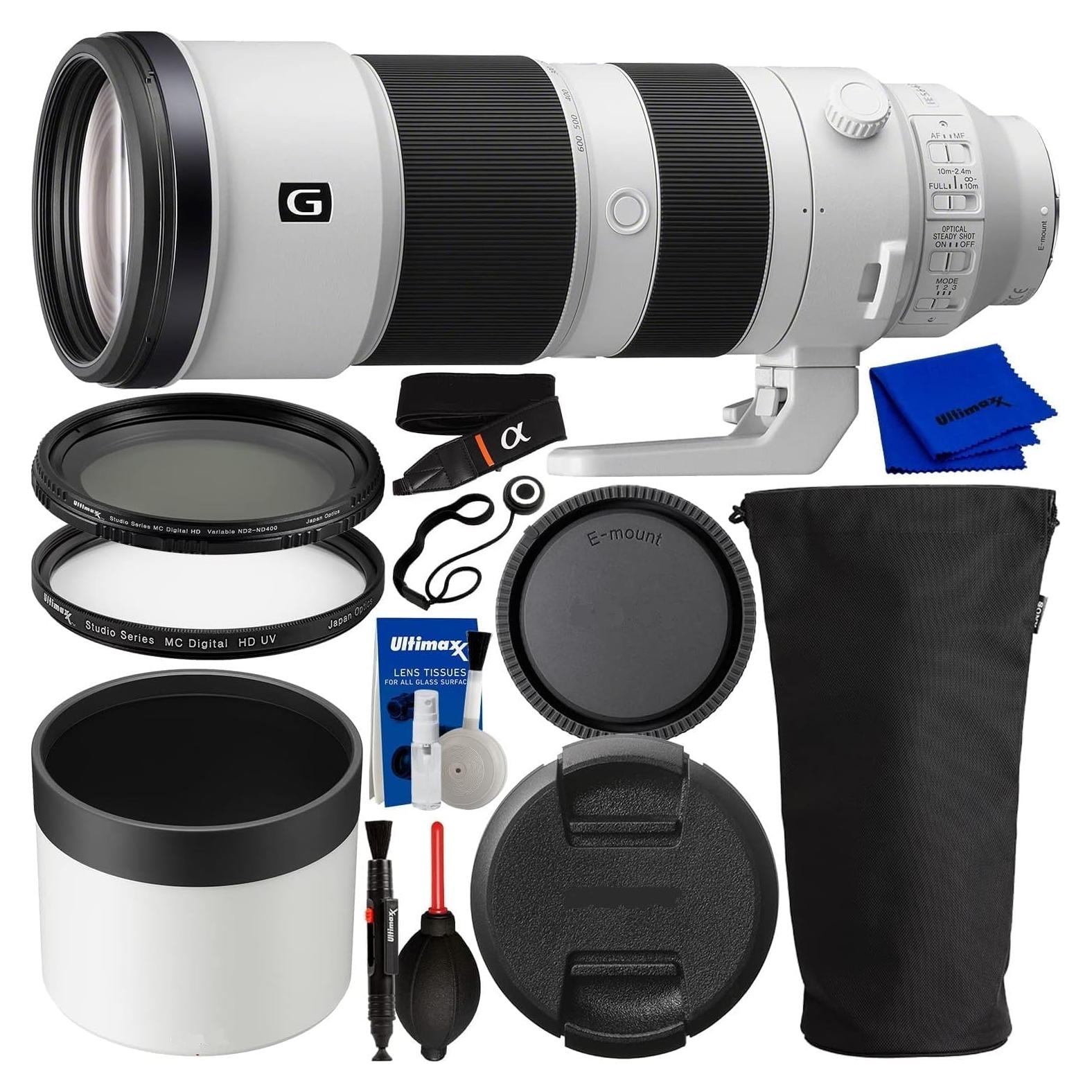 Lente Sony FE 200-600mm f/5.6-6.3 G OSS con Accesorios