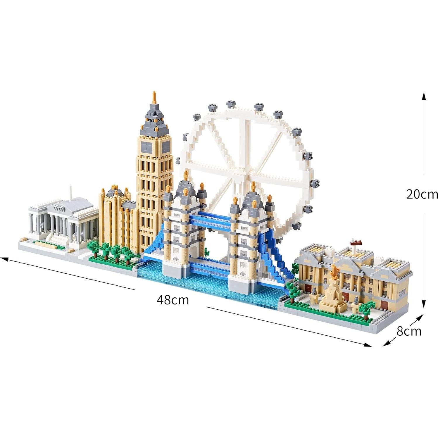 LUKHANG Kit Modelo Skyline de Londres 3430 Piezas 14+