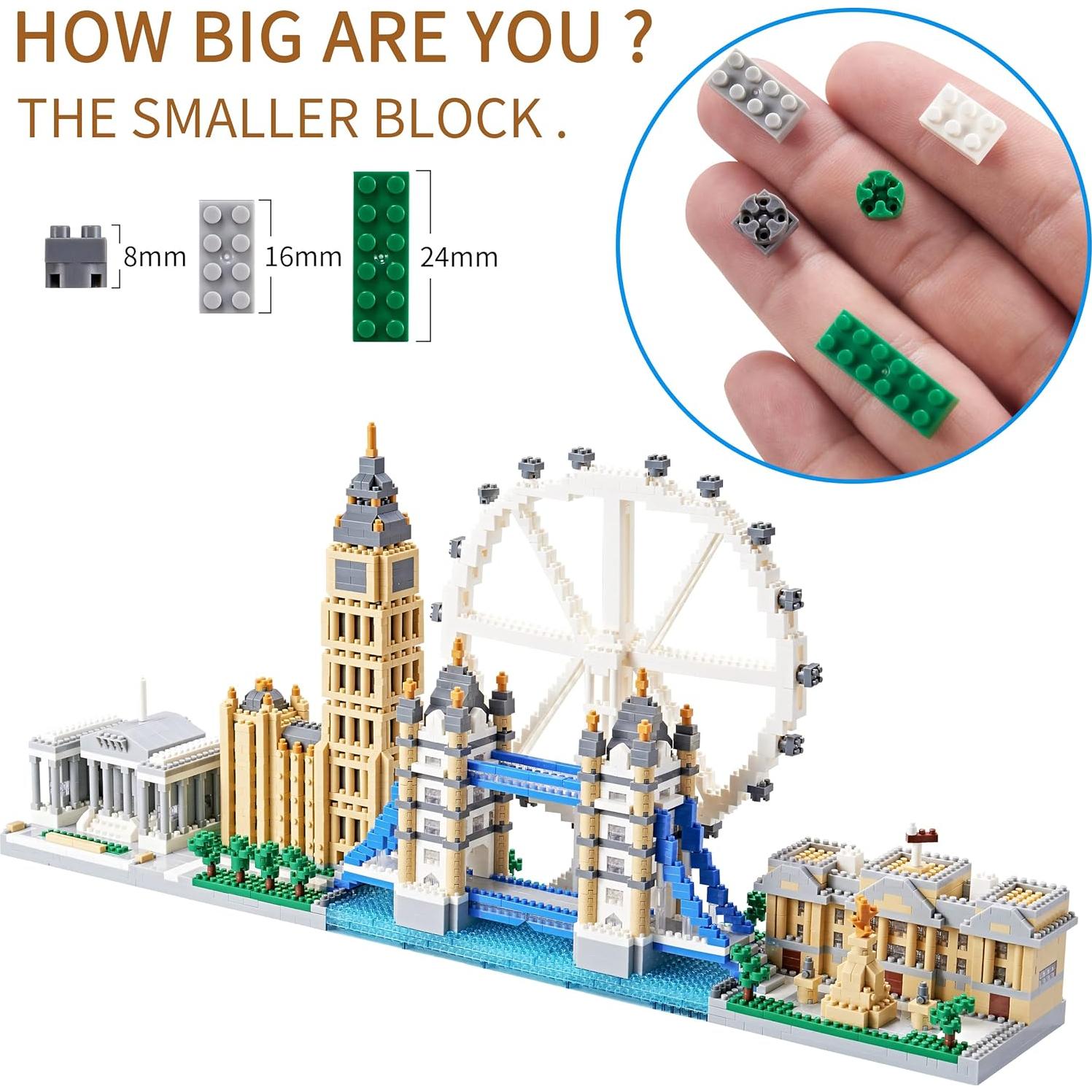 LUKHANG Kit Modelo Skyline de Londres 3430 Piezas 14+