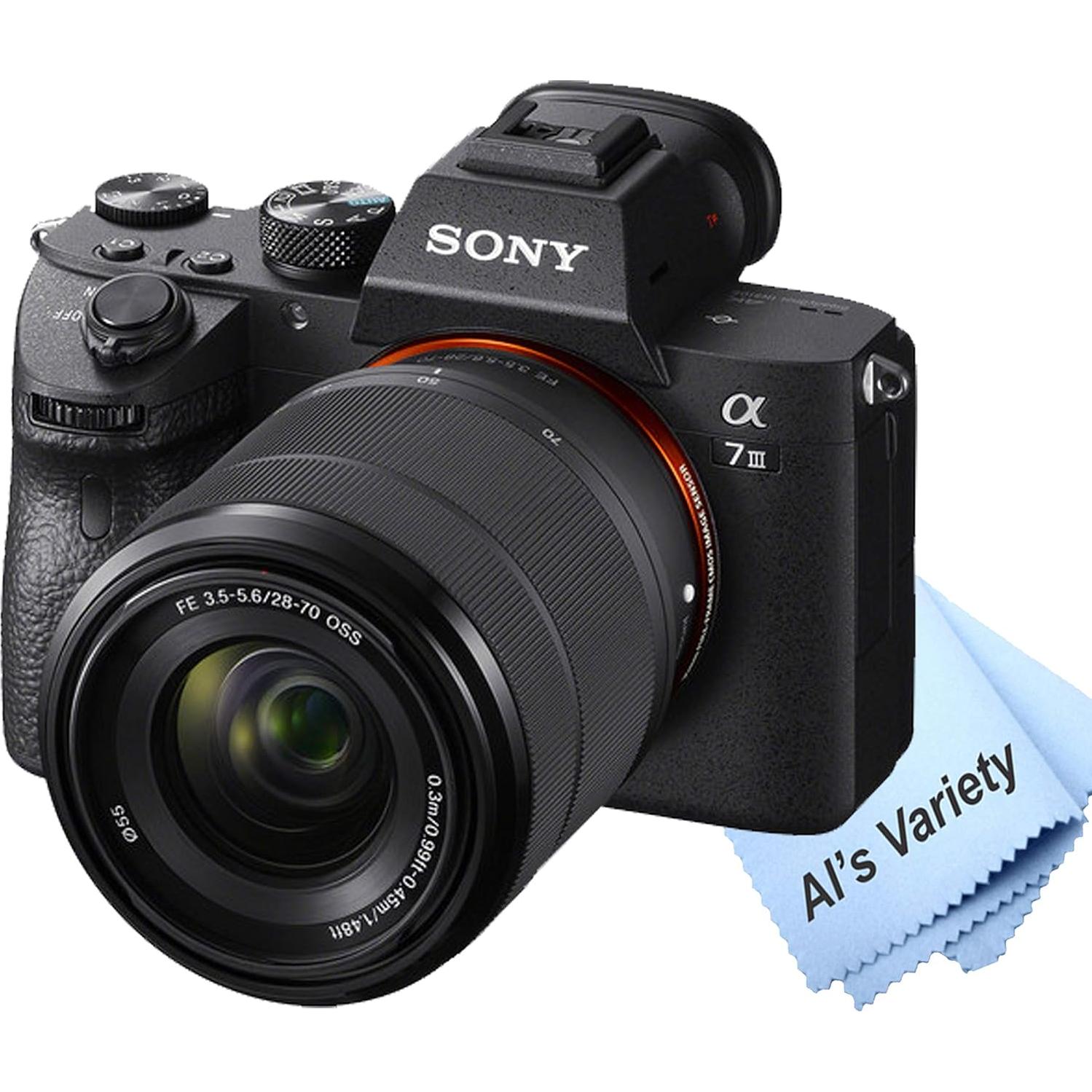 Cámara Sony Alpha A7 III + Lentes 28-70mm y 55-210mm + Accesorios